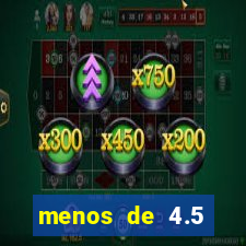 menos de 4.5 escanteios o que significa
